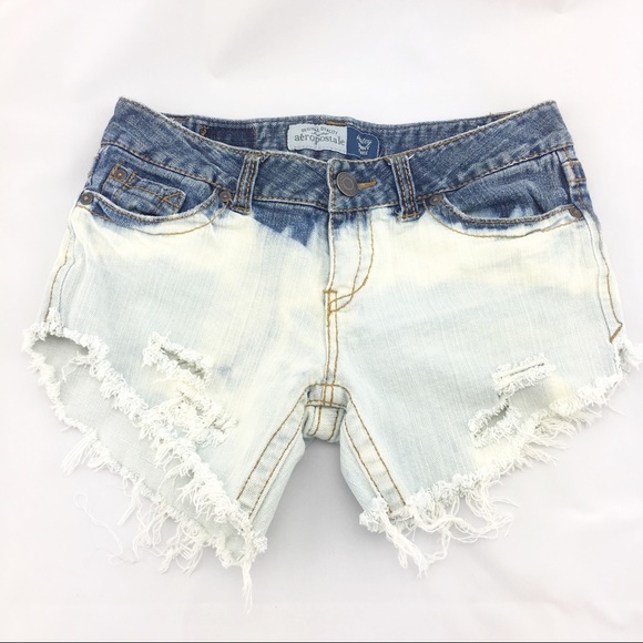 Aeropostale Pants - Aeropostale Distressed Jean Cut Off Short Shorts